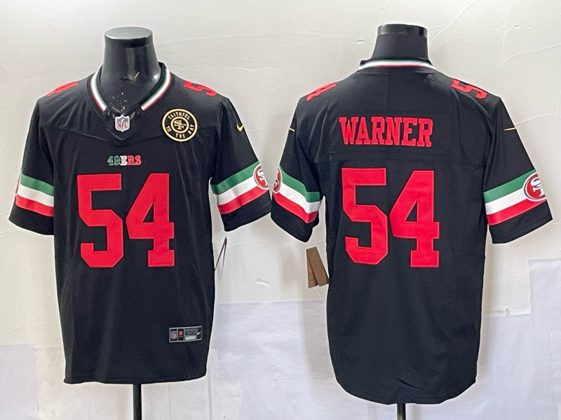 Men 2026 San Francisco 49ers #54 Warner black Nike Limited NFL Jersey 0401005->san francisco 49ers->NFL Jersey